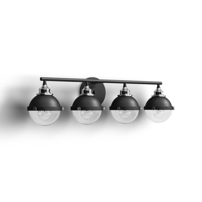Kyoto 4 Light Seeded Dimmable Vanity Light