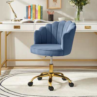 Belanda 23'' W Modern Velvet  Task Chair with Tufted Back