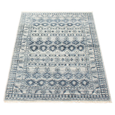 Tapis unique turquoise 3 pi 7 po x 5 pi 7 po One Of A Kind Mystique