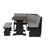 Bagwell Black Grey Upholstered Nook Set-16595997