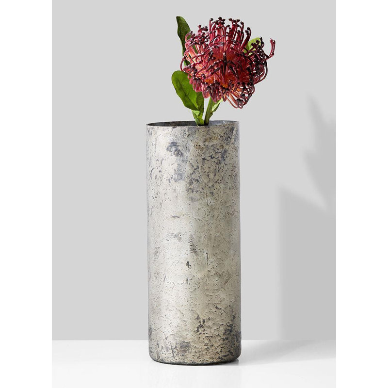 Vase de table en verre cylindrique Castilla, H 9 po x l 4 po x P 4 po