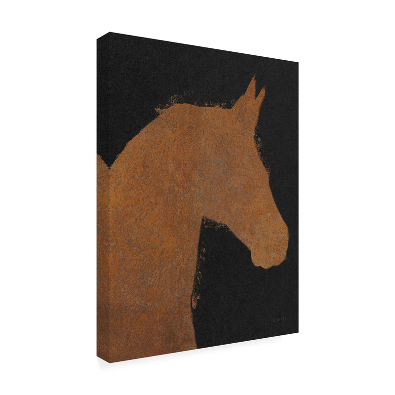 Art mural sur toile «Bacheline James Wiens Equine II», H 19 po x l 14 po