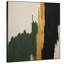 Très grand art mural imprimé sur toile - Abstrait moderne avec accents vert émeraude et noir pour le salon ou la chambre à coucher - «Assemblage requis du cadre (cadre non fini)»-129758775