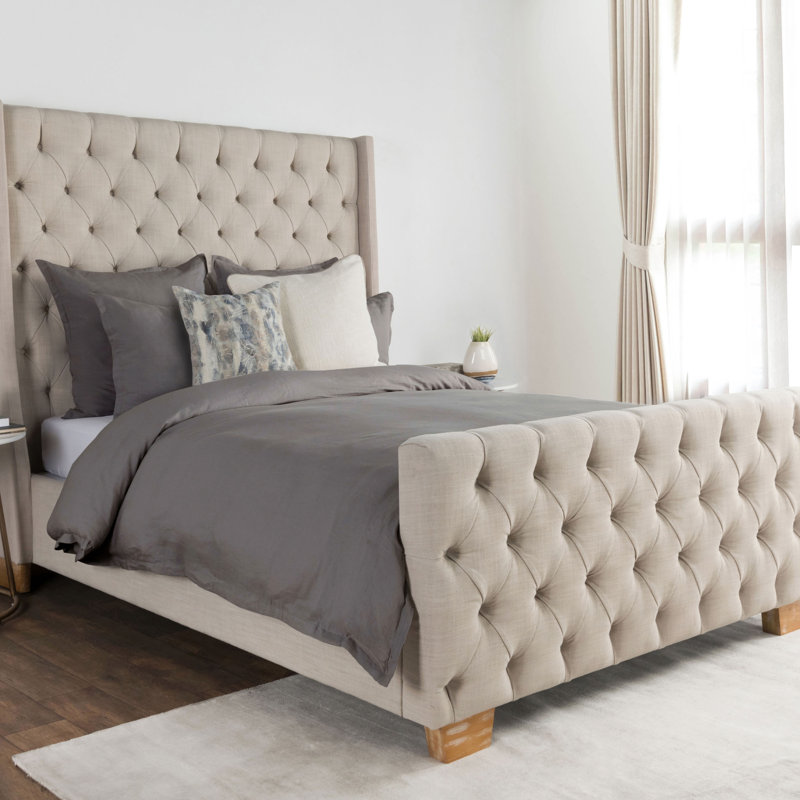 Arcadia Linen Blend Queen Duvet, Queen Duvet Cover