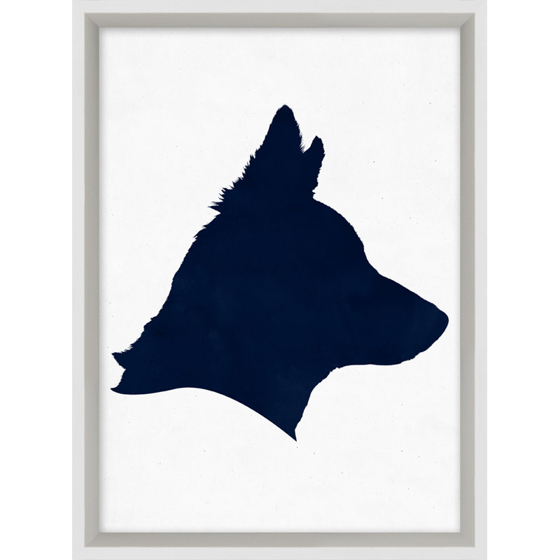 Variations in Blue Silhouette 20 - Cadre photo, impression sur papier