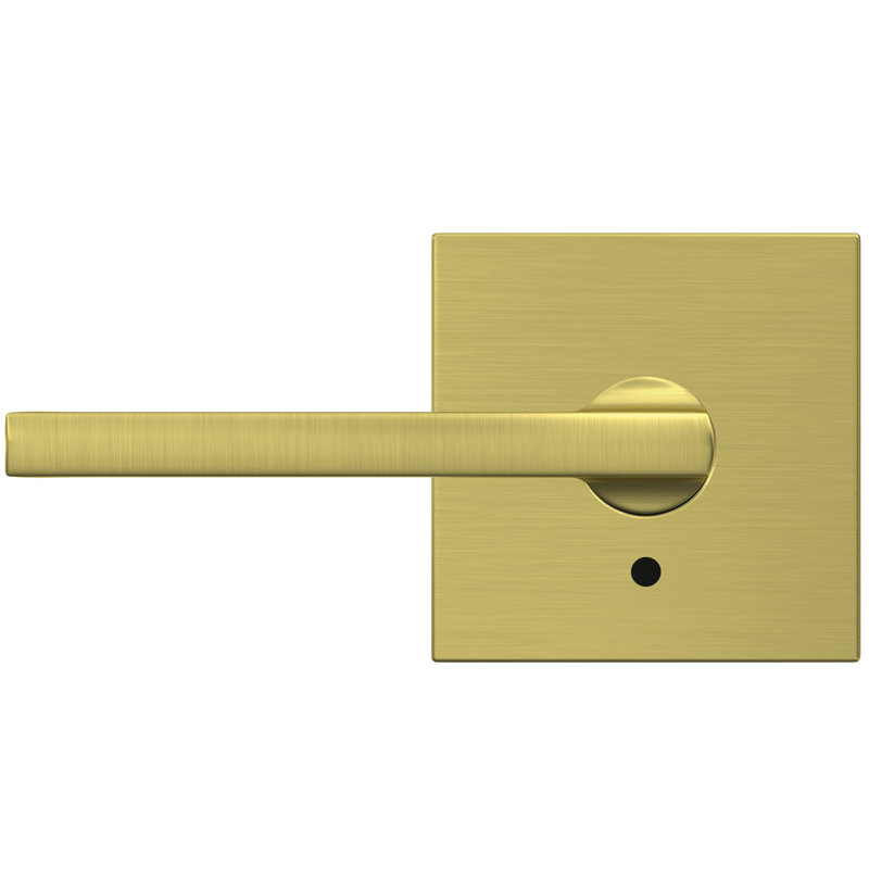 Custom Latitude Non-Turning Lever with Collins Trim, Satin Brass