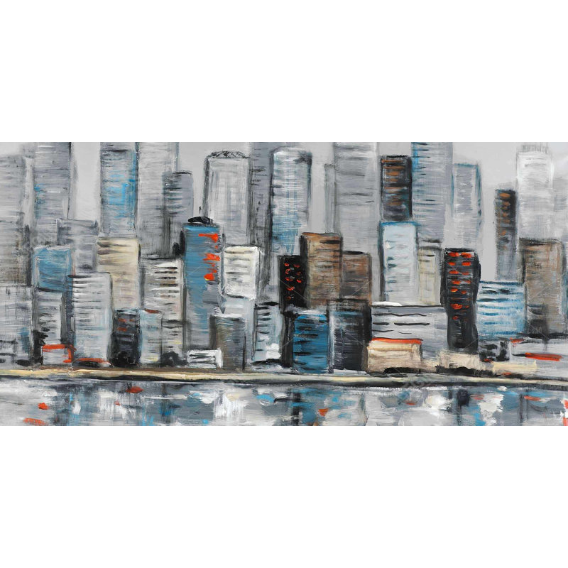 Toile abstraite urbaine abstraite