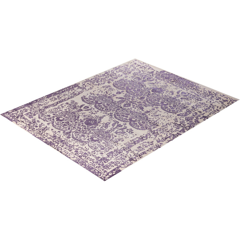 Tapis unique noué à la main de 8 pi 1 po x 10 pi 0 po Lynward - beige