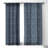 Schatzi Brown Justina Chevron Ink 1pc Blackout Window Curtain Panel