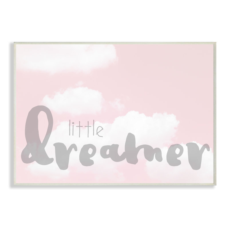 Reproduction d’art sur toile « Little Dreamer », H 10 po x l 15 po, Plaque