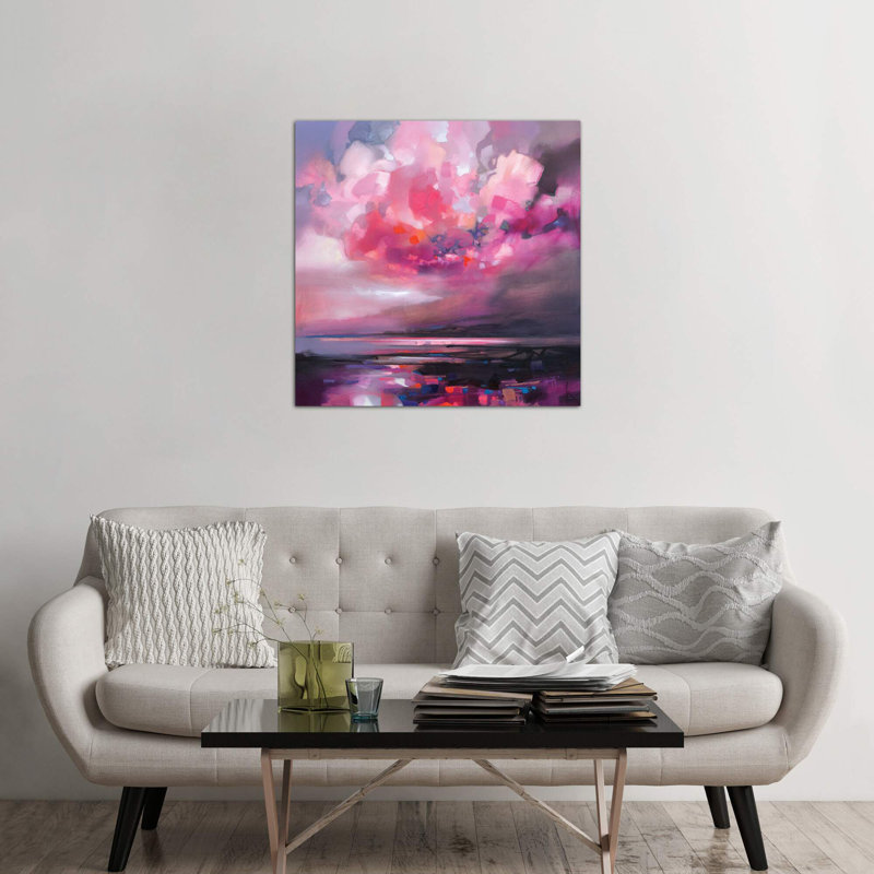 Dispersing Magenta by Scott Naismith - Wrapped Canvas Painting, 93.98 cm H x 93.98 cm W x 3.175 cm D