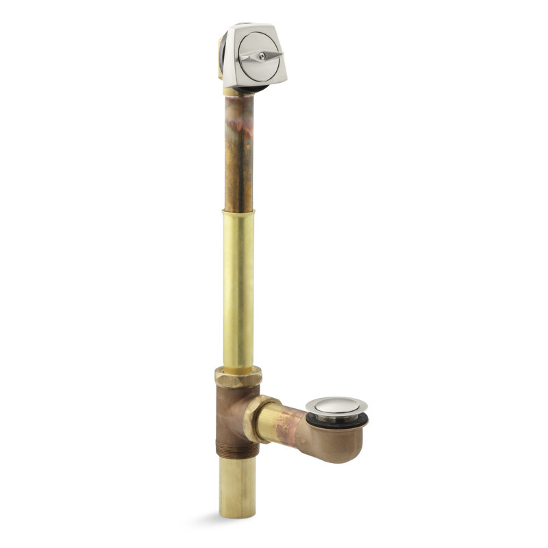 Drain de baignoire Clearflo, Nickel poli éclatant