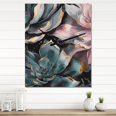 Horloge murale Serenade Of Succulents I - Floral Succulents