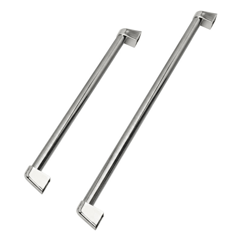 ZLINE Autograph Edition 30 in. Built-In Refrigerator Helix Handles (Set of 2) in Polished Nickel, Polished Nickel