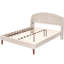 Solna Upholstered Velvet Scalloped Bed-894446745-895036155