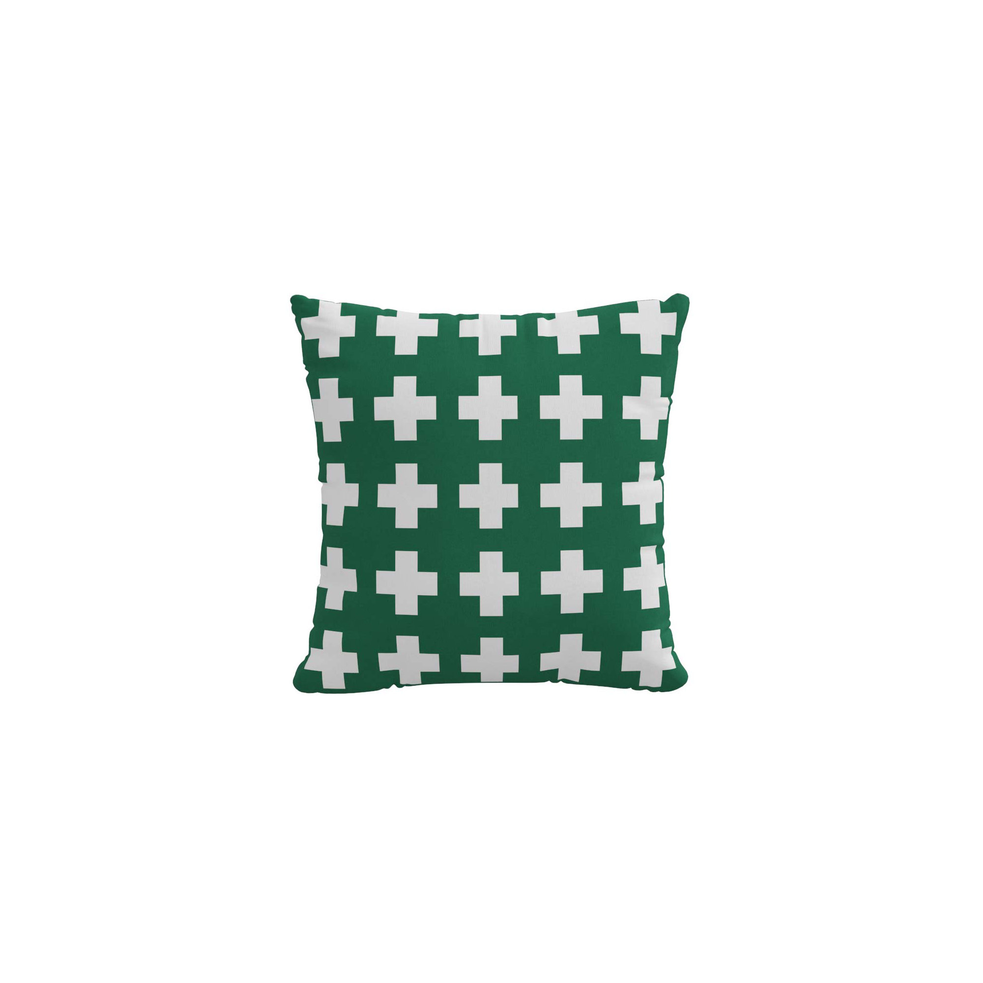 Dema Geometric Indoor/Outdoor Throw Pillow, Green, 20" x 20"