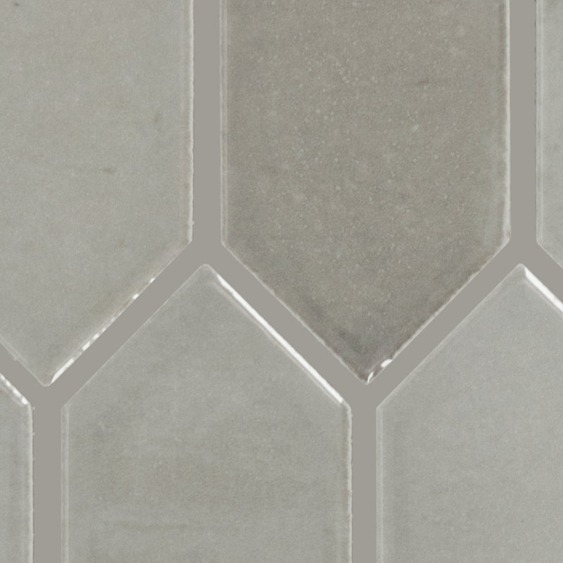 Daltile Miramo 2" x 5" Ceramic Picket Wall Mosaic (12 PCS Per Carton) (8.76 SQFT Per Carton), Oyster