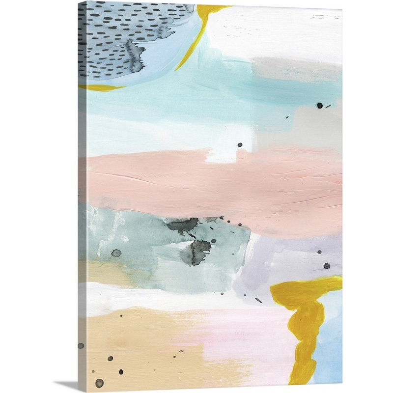 « brouilléed daybreak iv », peinture sur toile, Toile tendue, H 40 po x l 30 po x P 1,25 po