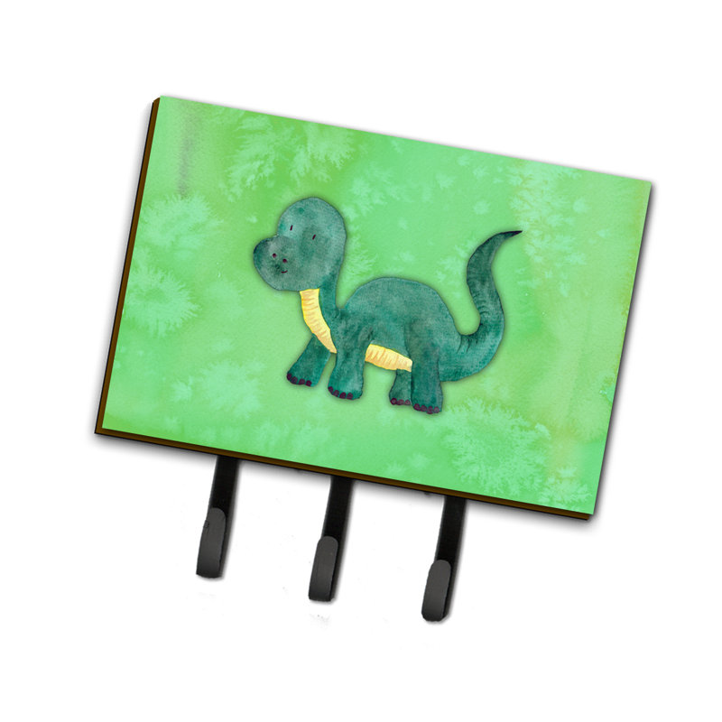 Garde-brontosaurus ou porte-clé aquarelle