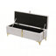 Ensemble de chambre à coucher 2 pièces, lit plateforme tapissier avec système de rangement hydraulique, repose-pieds avec rangement-473468739