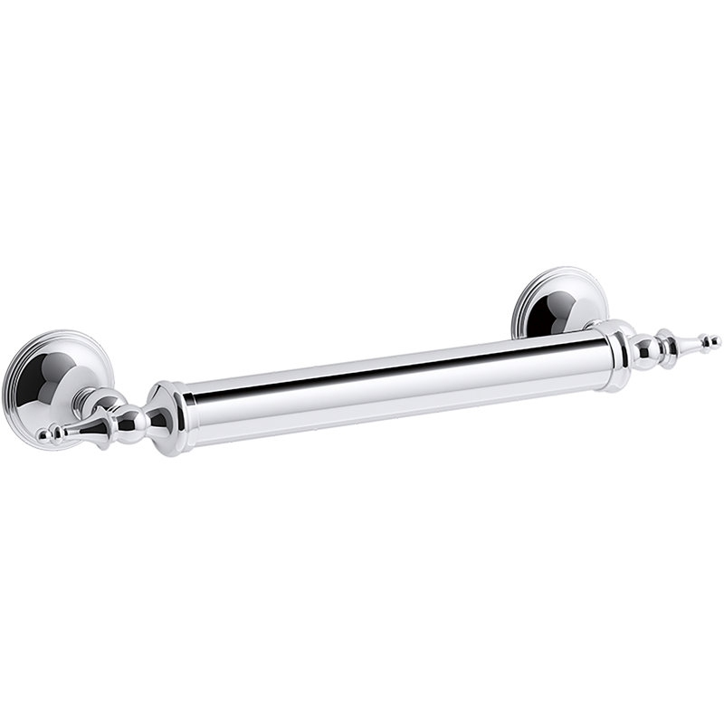 Barre d'appui décorative, Chrome poli, l 12 po