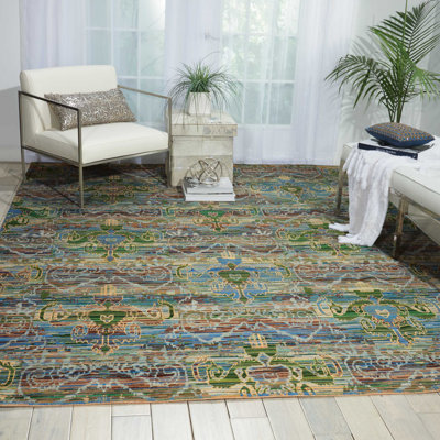Tapis bleu Shenita