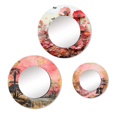 Kanyjah Metal Round Mirror