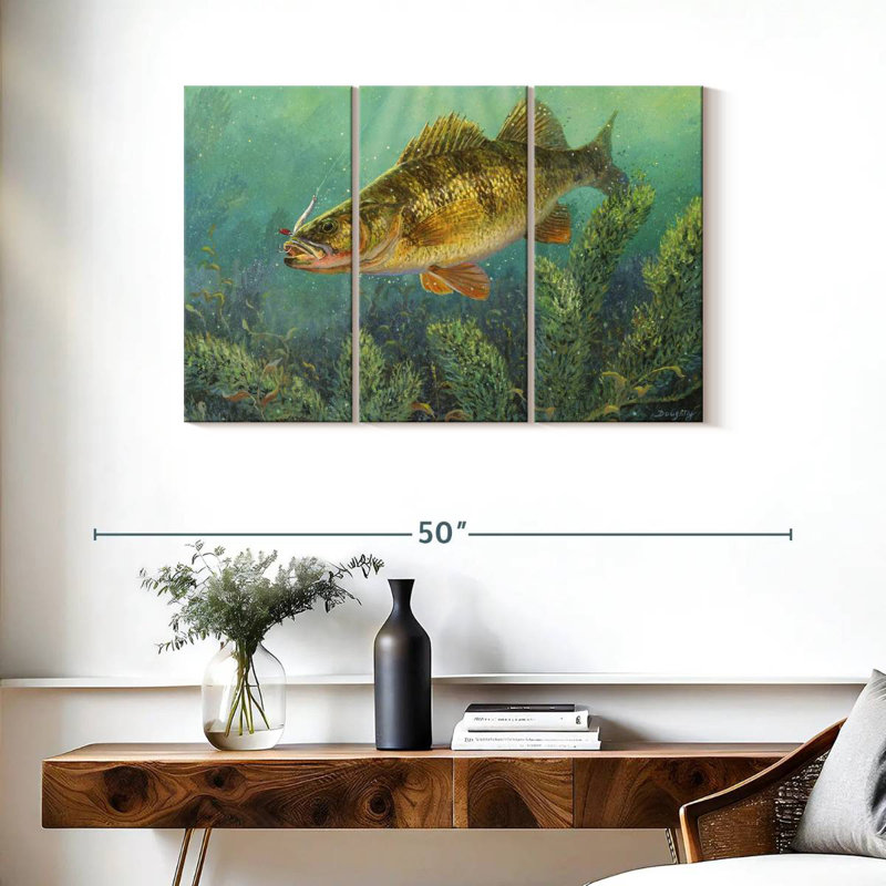Brampt Perch Fish, 24" H x 38" W