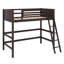 Lit mezzanine en bois avec échelle-641286625