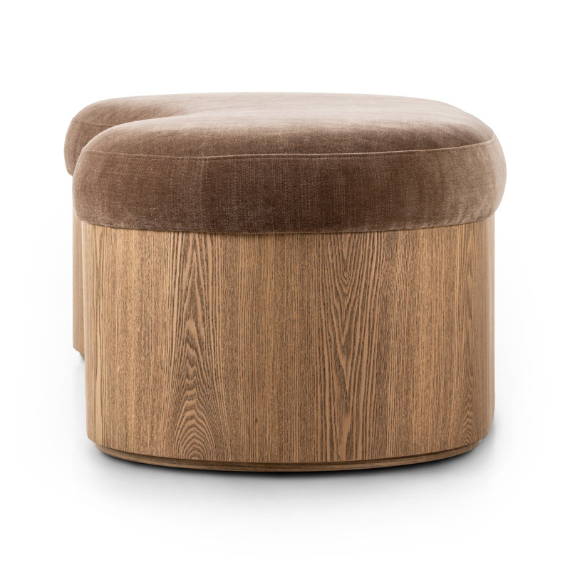 CELESTE Upholstered Bench, Brown