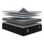 Matelas hybride moelleux de 12 po avec mousse de gel rafraîchissante et ressorts ensachés Aireva, fabriqué aux États-Unis