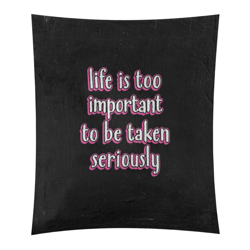Tapisserie tableau noir en polyester et levity quoted, Rose, H 60 po x l 51 po