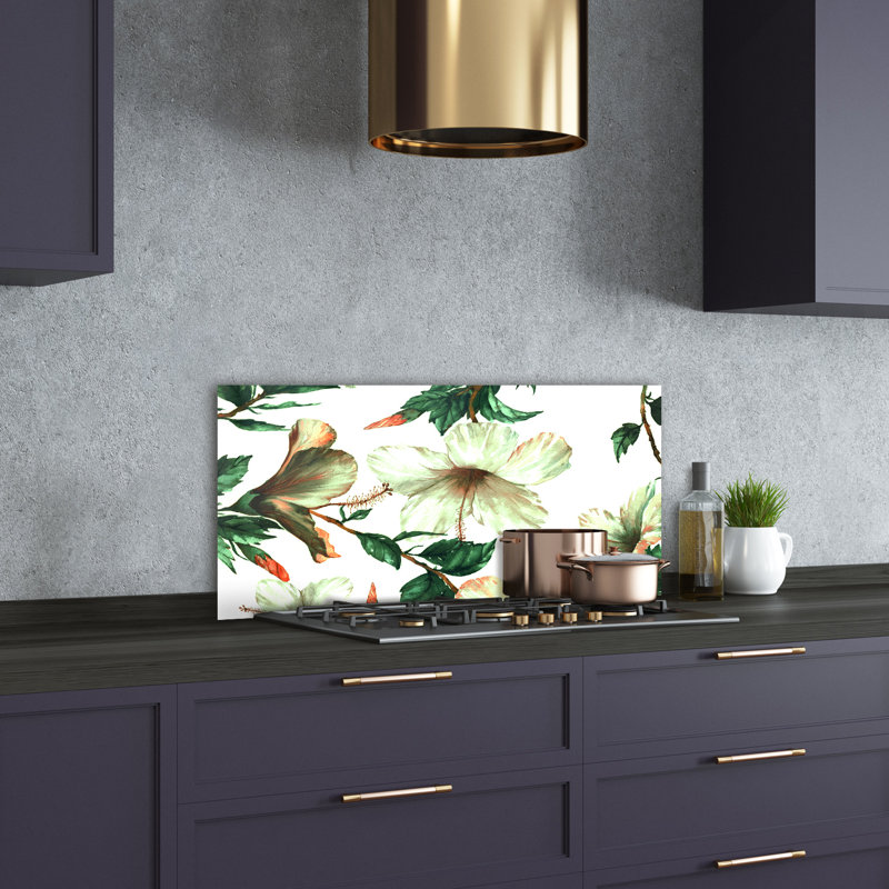 Samwell 50cm W x 100cm L Glass Peel and Stick Panel