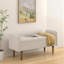Tabouret de rangement en velours avec espace de rangement Teddy
