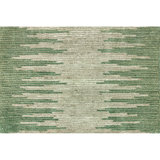 Abrash Ikat Hand-Tufted Wool Area Rug Cut/Loop Pile