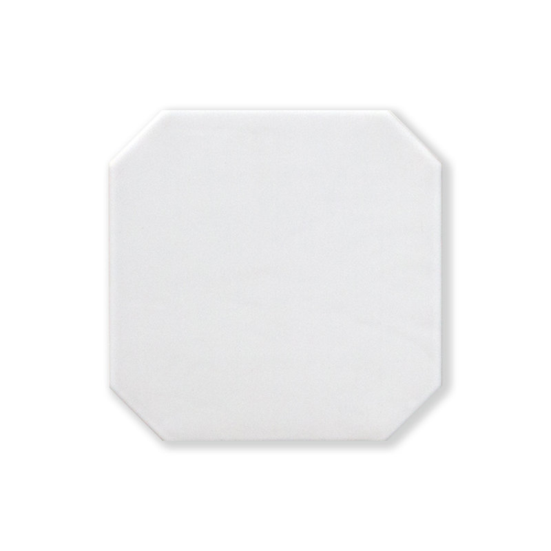 Lisbon White With Black Dot Floor and Wall Porcelain Tile, White