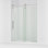 Artéfact 80-7 / 8 po H Porte de douche coulissante avec verre de 3/8 po d'épaisseur