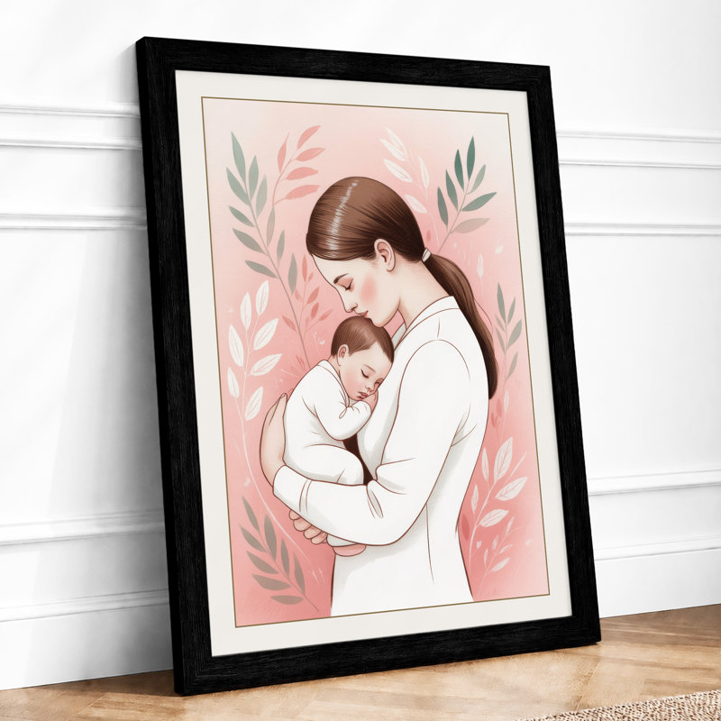 Nurture and Care Modern - Framed Print, A1 - 84.1 x 59.4 cm, Black