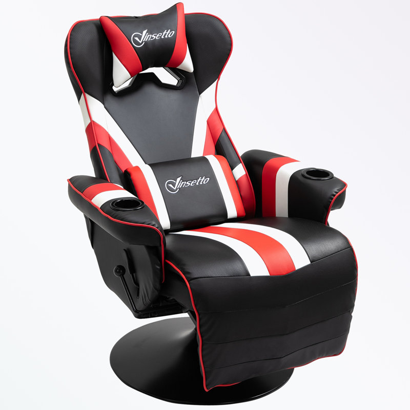 Fauteuil inclinable avec support lombaire, repose-pieds et porte-gobelet