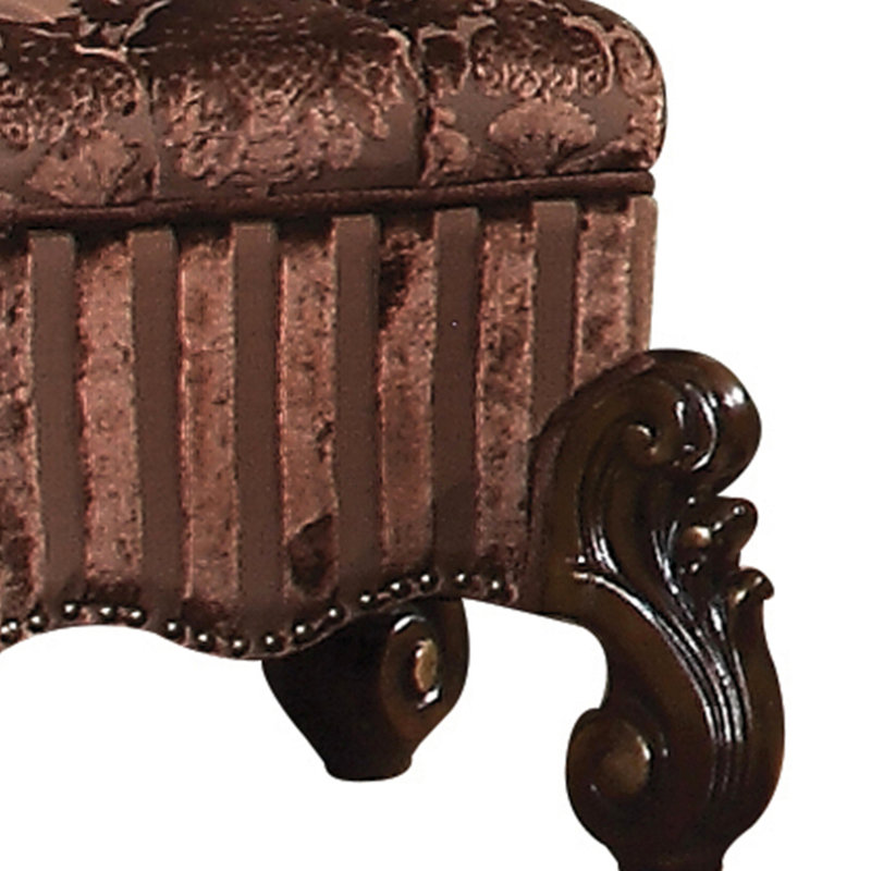 Tabouret de coiffeuse élégant en chêne cerise