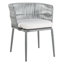 Fauteuil de patio en corde avec coussin
