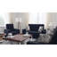 Causeuse convertible en polyester bleu foncé Primenest Collection Zenaero