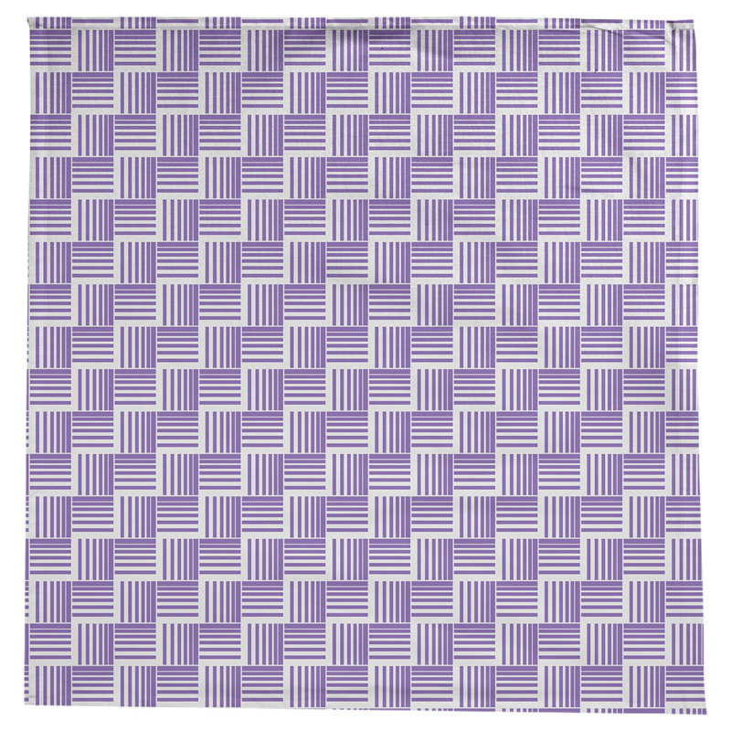 Rayures nattes classiques Nappe, Mauve/blanc