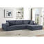Canapé modulaire convertible en velours côtelé CozyForm, canapé confortable moderne avec rembourrage en mousse, canapé-lit modulaire confortable pour le salon, la chambre à coucher, aucun assemblage requis, faisant face à la droite-1942564875-1942564872