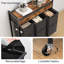 Manufactured Wood Laundry Cart with Wheels