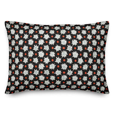 Abstract Snowflake Lumbar Pillow