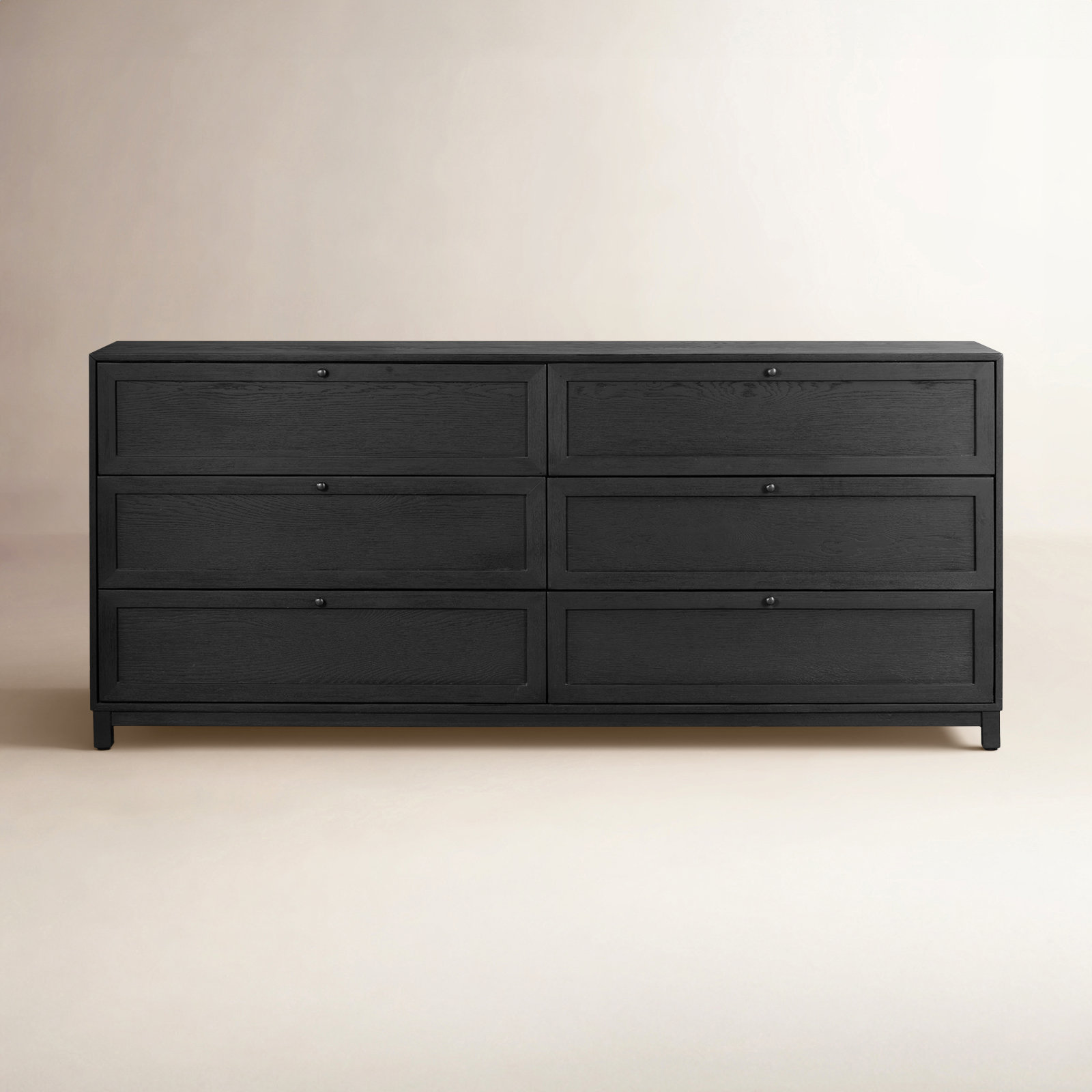 Sonata 6 - Drawer Dresser, Drifted Matte Black