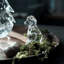 Handmade Glass Dog Figurine