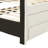 Twin Upholstered Platform Bed With Trundle And Storage, Beige Linen Touch 3 Storage Drawers