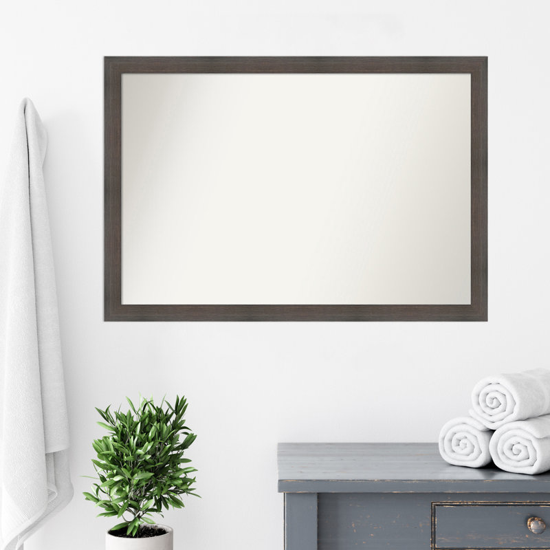 Miroir de salle de bain Hardwood, 27 po x 39 po